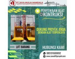Sewa Lift Barang Proyek Andal PT. Jaya Mulia Mandala - Jambi 