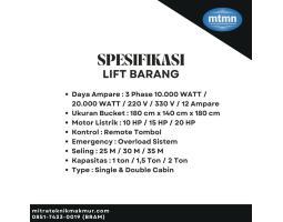 Persewaan Lift Barang, Lift Material, Berbagai Alat Proyek - Semarang 