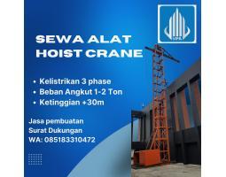 Persewaan Hoist Crane, Lift Barang, Alat Angkut Vertikal - Bandung