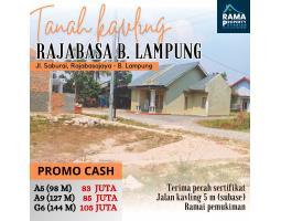 Dijual Tanah Kavling Lampung Murah Luas 127m SHM Di Rajabasa Surat Sertifikat - Bandar Lampung
