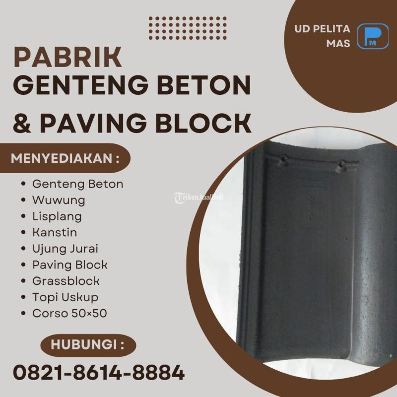 Genteng Beton Flat, Atap Anti Bocor dan Retak - Malang