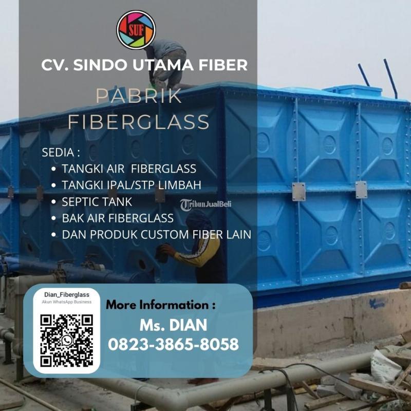 Premium Roof Tank Panel Fiberglass Frp 12000 Liter - Brebes