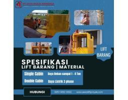 Sewa Lift Barang Proyek di PT. Jaya Mulia Mandala - Samarinda  