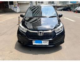 Mobil Honda Brio Satya 1,2 E CVT CKD Tahun 2024 Bekas Plat Ganjil warna Hitam KM Rendah - Jakarta Barat