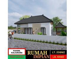 Jual Rumah Minimalis Modern Tipe 65 Di Pakem Kaliurang Free Gazebo - Sleman