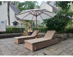 Sun Lounger Sunbed Rotan Sintetik - Jakarta Barat 