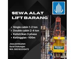 Persewaan Lift Barang, Lift Material Proyek, Alat Kontruksi, Balikpapan - Kalimantan Timur