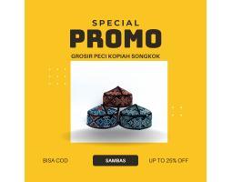 Pusat Grosir Peci Kopiah Songkok Model Terbaru dan Kekinian Adhompeci - Sambas 