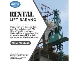 Sewa Lift Barang Lift Material Alimak - Kota Medan