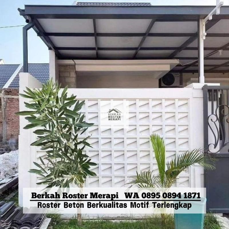 Roster Beton Minimalis Pagar 2 Sisi di Wedarijaksa - Pati