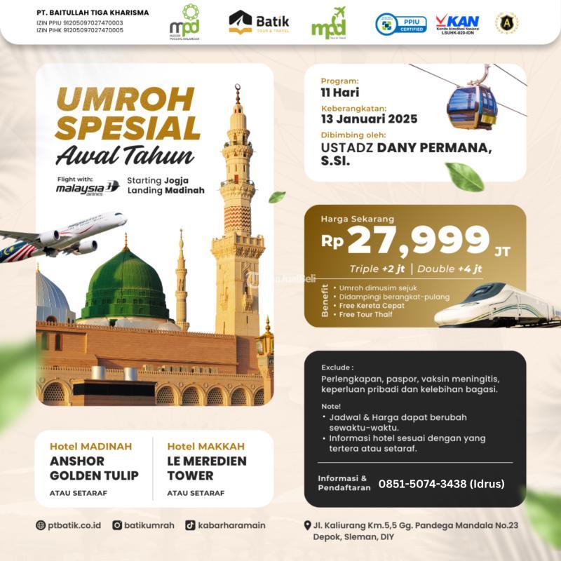 Umroh Awal Tahun 13 Januari 2025 11 Hari - Yogyakarta