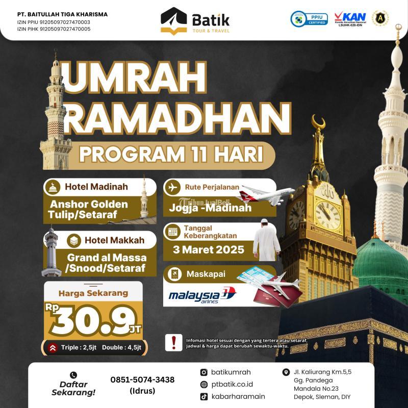 Umroh Awal Ramadhan 3 Maret 2025 11 Hari - Yogyakarta