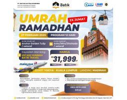 Umroh Awal Ramadhan 27 Februari 2025 12 Hari 2x Jumat - Yogyakarta 