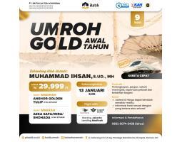 Umroh Gold Awal Tahun 13 Januari 2025 9 Hari Free Kereta Cepat - Jakarta Pusat