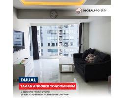 Jual Apartemen Luas 88 m2 Taman Anggrek Condominium, Fully Furnished, 2 Bedroom, Hadap Cp Mall - Jakarta Barat