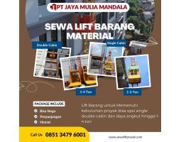 Lift Barang Disewakan Solusi Konstruksi 1-4 Ton Single Double - Mempawah