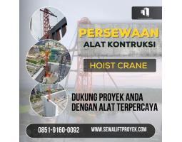 Sewa Hoist Crane Berkualitas di Medan  PT. Jaya Mulia Mandala - Medan