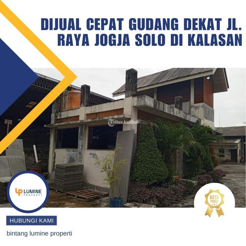 Dijual Cepat Gudang, LT. 10.284m2, LB. 7.181m2, SHM, Akses Lebar, Dekat Jl. Raya Solo-Jogja, Kalasan - Yogyakarta