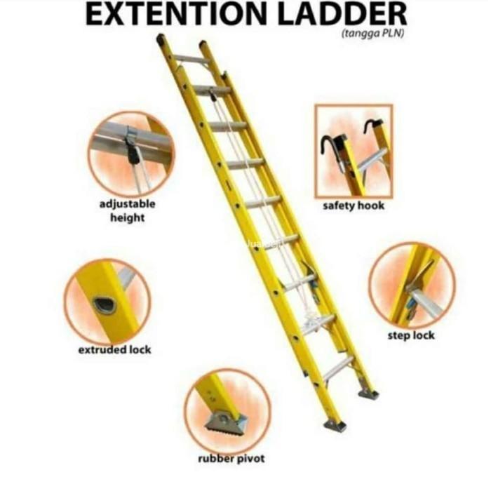 Pusat Tangga Sliding Fiberglass Ukuran 6.8 Meter, 9.6 Meter dan 12 Meter - Surabaya