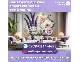 Wallpaper Custom Ruang Keluarga Tema Bunga - Malang