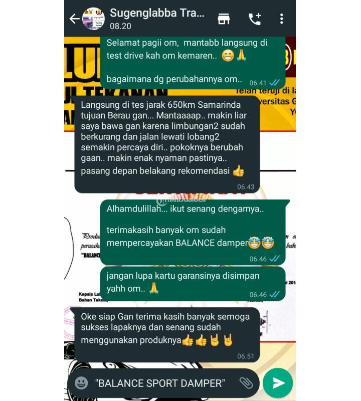 Mobil Jadi Stabil Bebas Limbung Dengan Pasang Balance Damper Peredam Guncangan - Pekanbaru