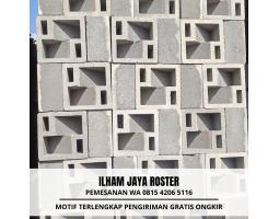 Roster Beton Anti Tampias Motif Lengkap di Kadepok - Probolinggo