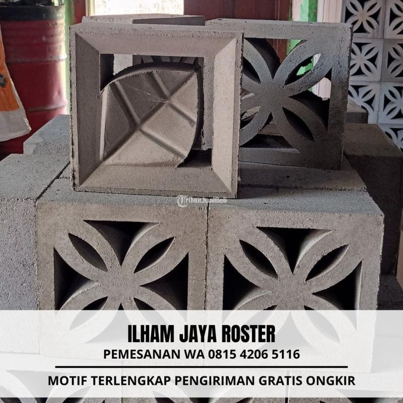 Roster Beton Dinding Rumah Minimalis di Padang - Lumajang
