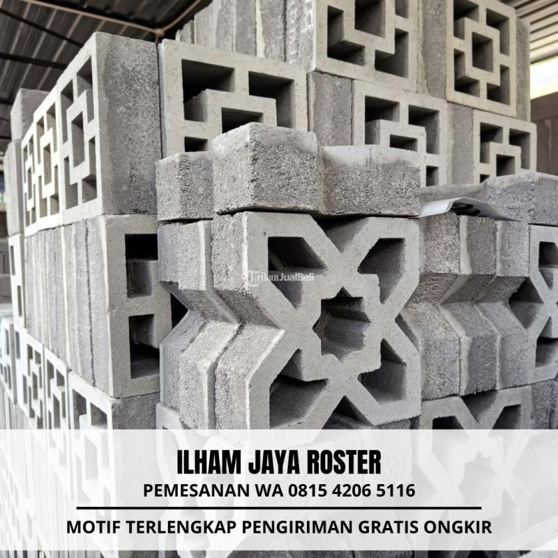 Roster Beton Pagar Depan Rumah di Pasirian - Lumajang