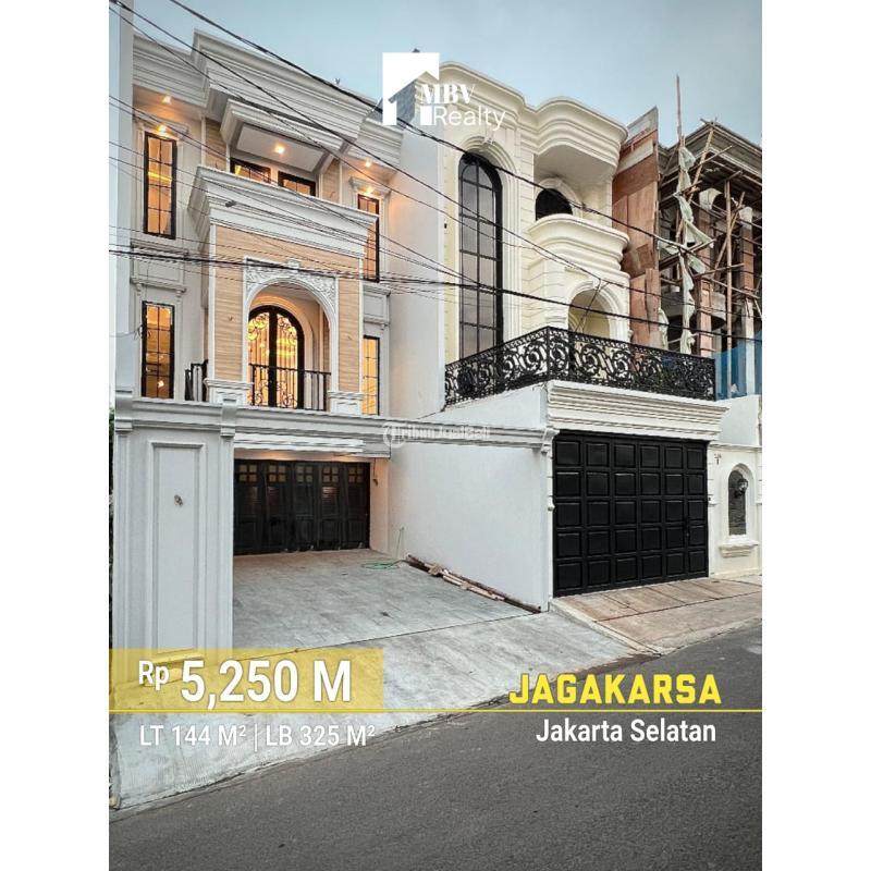 Dijual Rumah Modern Klasik 3 Lantai, LT. 144m2, LB. 325m2, Kolam Renang Pribadi, Premium Area Komplek DPR, Jagakarsa - Jakarta Selatan
