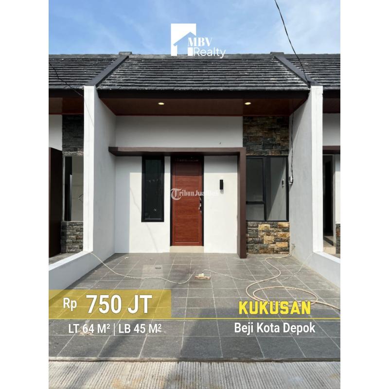  Dijual Rumah 1 Lantai Dalam Cluster Dekat Tol Kukusan Cijago Tipe 45 2KT 1KM Legalitas SHM - Depok 