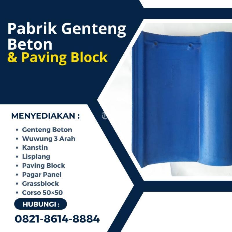 Genteng Flat Beton, Tahan Segala Cuaca Siap Kirim - Malang