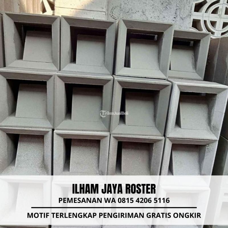 Roster Beton Pagar Anti Tampias di Sumbersuko - Lumajang