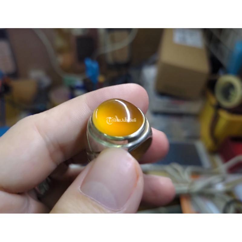 Batu Red Raflesia Bengkulu RF005 Giwang Melintir No Mangkok Ikatan Perak - Jakarta Pusat