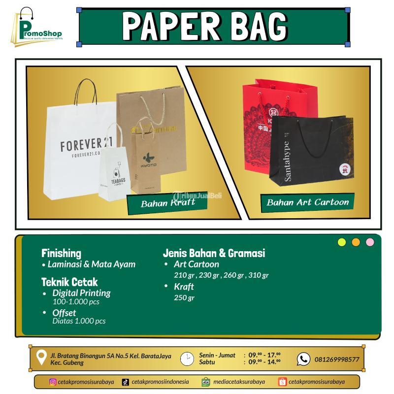 Custom Paper Bag Printing Murah Percetakan Tas Souvenir Premium Terdekat - Surabaya