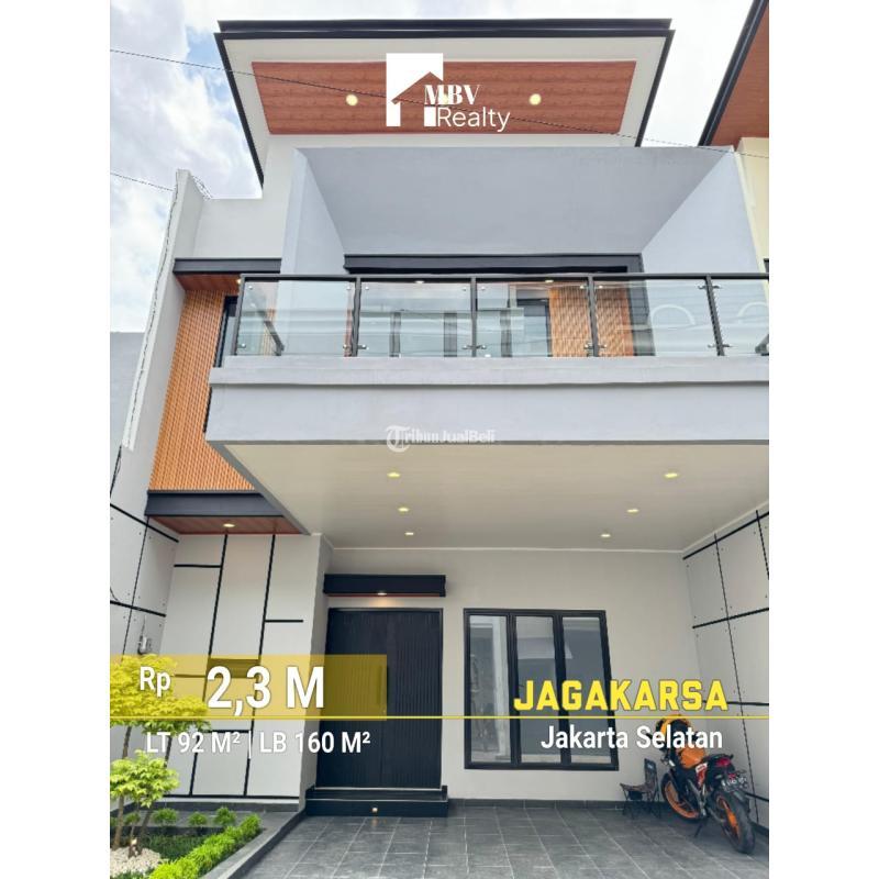 Dijual Rumah Modern Minimalis 2 Lantai Dalam Cluster Tipe 160 4KM 5KT SHM - Jakarta Selatan 