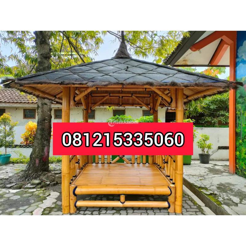 Gazebo Bambu 2x2 Alami - Semarang