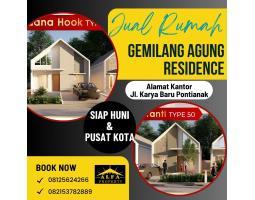 Dijual Rumah Baru Murah 2KT 1KM SHM Gemilang Agung Residence - Pontianak