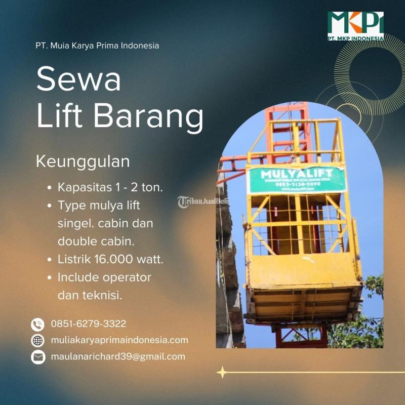 Sewa Lift Barang PT Mulia Karya Prima Indonesia - Badung