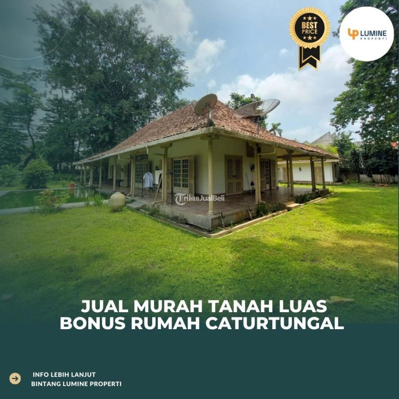 Dijual Murah Tanah Luas 4820m SHM Bonus Rumah Caturtungal - Sleman