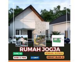 Dijual Rumah Kavling Siap Bangun 2KT 1KM SHM Dekat Blok O, Berbah - Sleman