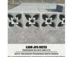 Roster Beton Motif Cantik dan Elegan di Bungatan - Situbondo