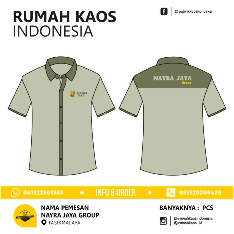 Seragam Kemeja Custom Baula Kemeja Bordir - Kolaka