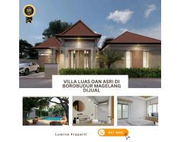 Dijual Villa Luas dan Asri di Borobudur Tipe 102 3KT 2KM Legalitas SHM - Magelang 
