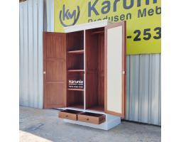 Grosir Lemari Pakaian Kayu 2 Pintu Minimalis Solo - Surakarta
