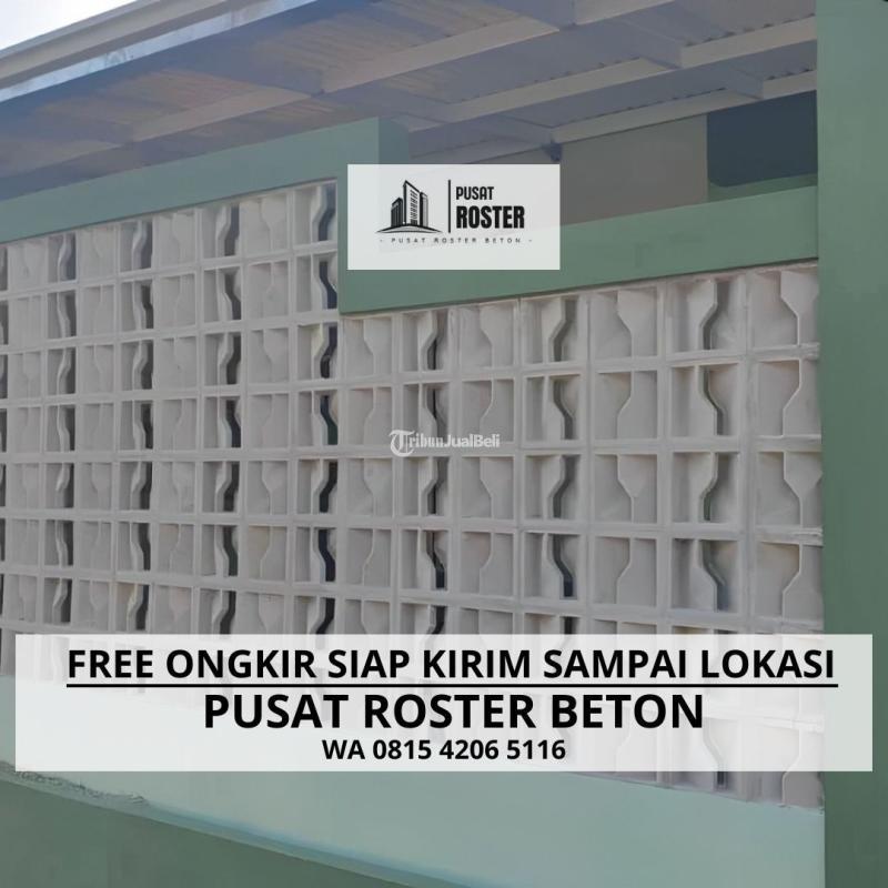 Roster Beton Pagar Motif Cantik di Kesamben - Jombang