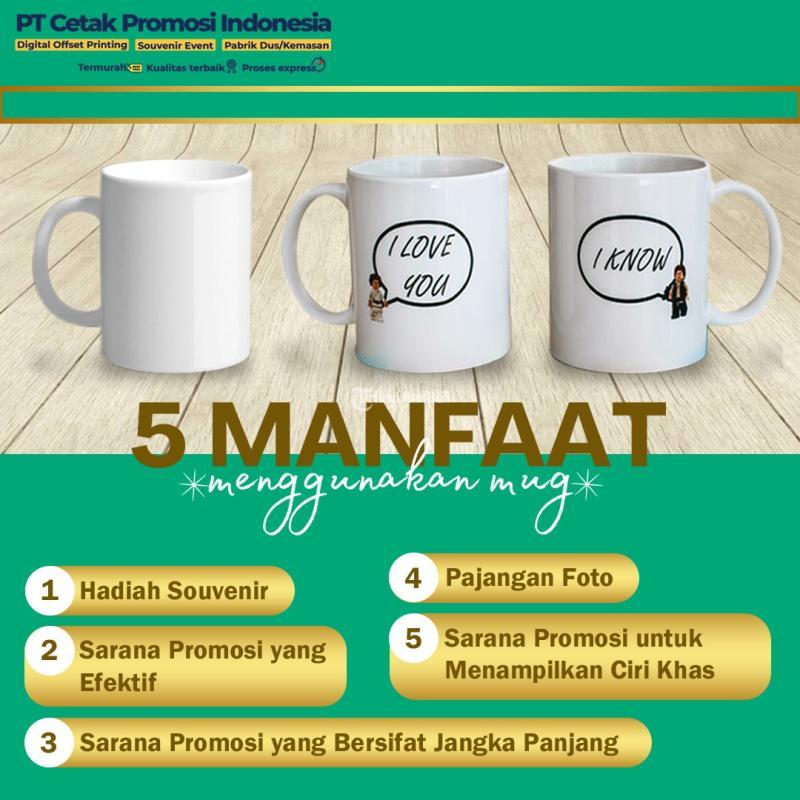 Jasa Cetak Mug, Gelas Keramik, Bisa Custom Foto dan Nama - Surabaya