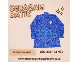 Batik Sekolah Premium Desain Custom - Bangkalan