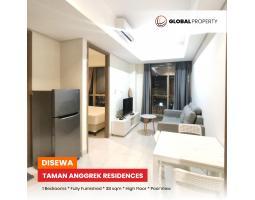 Disewakan Apartemen di Taman Anggrek Residences Fully Furnished 1 Bedroom, High Floor, Pool View - Jakarta Barat