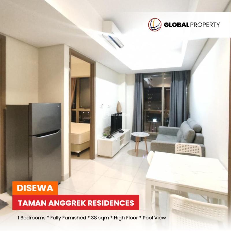 Disewakan Apartemen di Taman Anggrek Residences Fully Furnished 1 Bedroom, High Floor, Pool View - Jakarta Barat