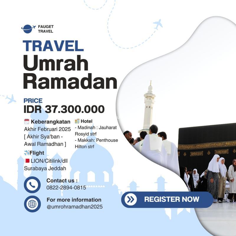 Paket Umroh Ramadhan 16 Hari 2025 - Malang Kota
